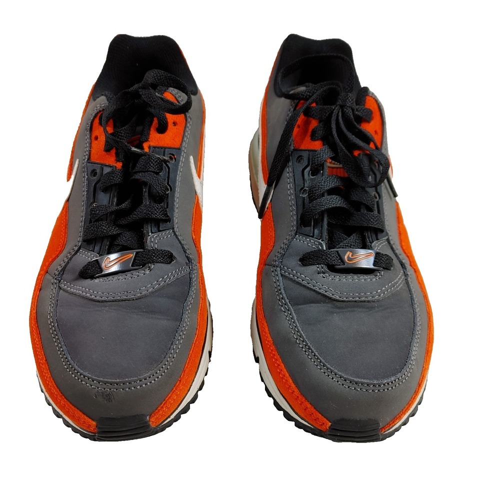 NIKE AIR MAX LTD 3 Men's Size 8.5 Football Grey Orange Sneaker Shoe